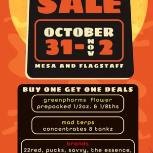 Scam. They claim it's only buy one get pre packed 1/8th and 1/4's on TOP TIER flower after I placed my order and picked up.