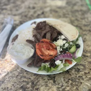 Gyro plate was tantalizingly yummy!