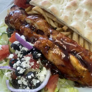 Teriyaki Chicken Kabob Wrap