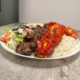 a plate of food on a table