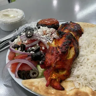 Spicy chicken kabob