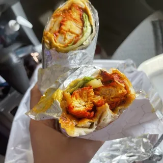 Spicy Chicken Kabob Wrap