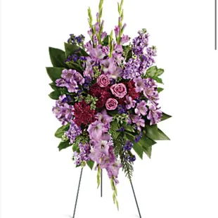 What I ordered with roses and lilies.