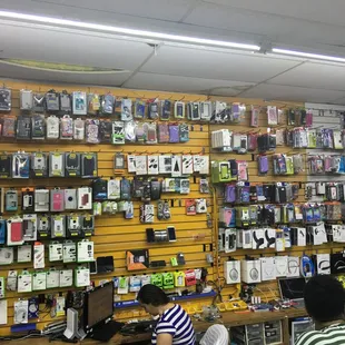 Some of the cell phone accessories we have.