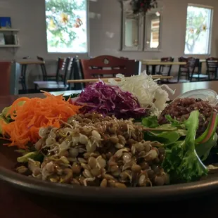 Garden bowl with lentils