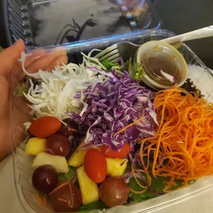 trio rainbow plate