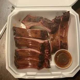 Ribs before the sauce
