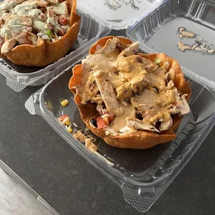 Chipotle and cilantro taco bowls