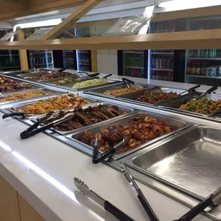 Buffet bar, great selections