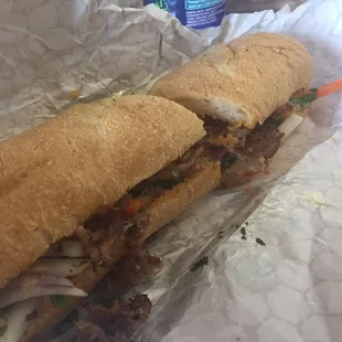 Pork Bahn Mi - more like a Vietnamese steak and cheese