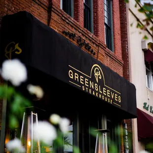 the front of the restaurant