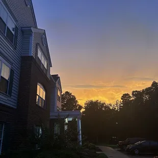 Sun Set outside of Condo