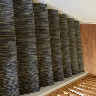 Hard to see but lots of dirt and crumbs on common stairs which wasn't cleaned any during our three night stay.