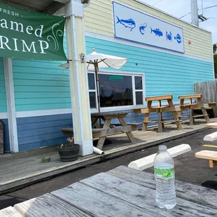 Outdoor patio seating