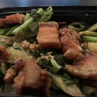 13. Chinese Broccoli with Crispy Pork Belly
