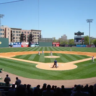 View from behind the plate