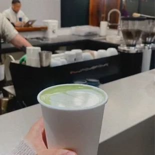 Matcha latte.