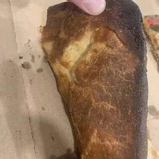 Burned pizza on last order.  Couldn't believe they would even put this in a box