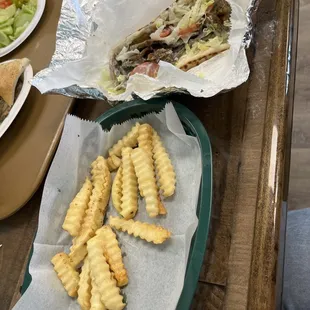 Wrap was good.. low portion on fries and cooked in fishy oil....