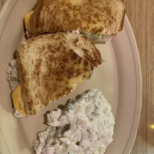 Tuna Melt and Potato Salad