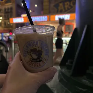 Iced Almond Milk Dirty Chai Latte