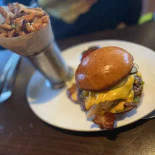 Double Cheeseburger + Truffle Fries