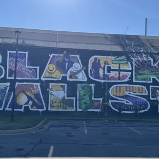 Mural of black Wall Street.