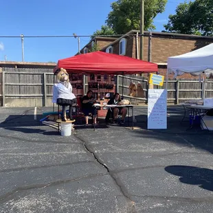 Scarecrow making booth