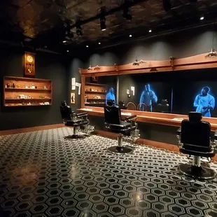 Barber room inside museum