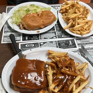 Hot Roast beef sandwich, Chicken Cheese Steak Sandwich