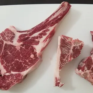 Bone-in Ribeye an Lamb Loin Chops