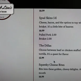 Online price of spud skins that was lower than what was charged.