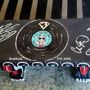Artistic 3 Doors Down Autographed bench