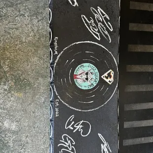  record on a table