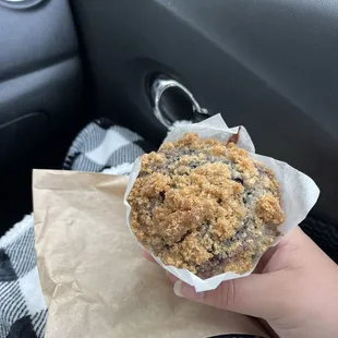 Sourdough Blueberry Muffin