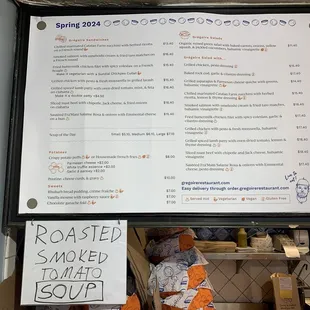 Menu - Spring 2024