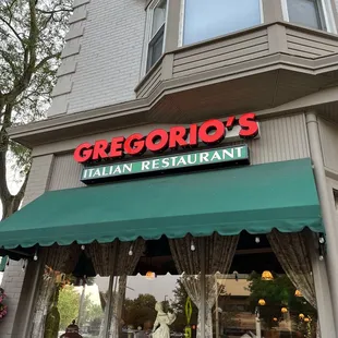 The outside of the restaurant