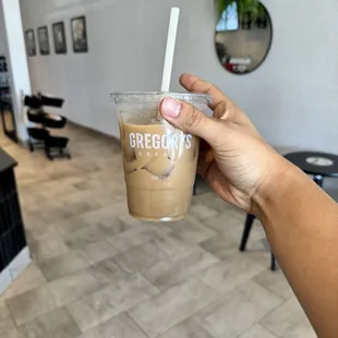 Salted caramel cold brew