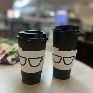 Medium Chai and large Latte