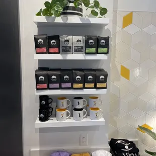 Coffee, Mugs, and Hats.