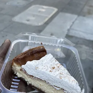 Eggnog cheesecake
