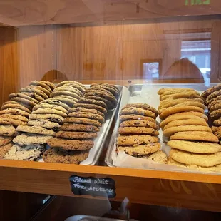 Cookies inside Gregory&apos;s Gourmet Desserts in Oakland.