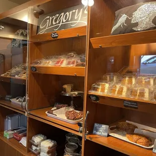 Interior of Gregory&apos;s Gourmet Desserts in Oakland.