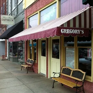 the outside of the store