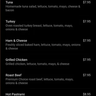 Sandwiches &amp; Subs