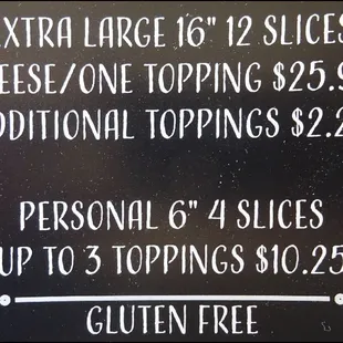I went with a &quot;Personal 6&quot; size pizza, which is simply one option on the pizza menu.