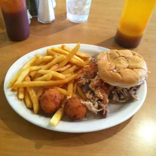 Delicious BBQ sandwich