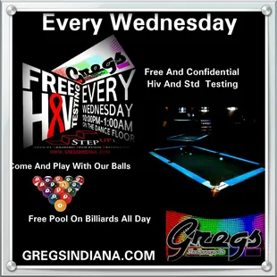 a pool table and billiards all day