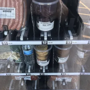 Small section of the vending machine - it&apos;s to the left of the front door as you&apos;re facing the entrance.