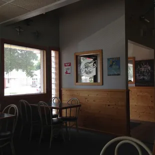 a view of the dining room
